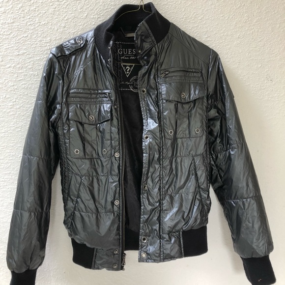 Guess space gray nylon jacket XS - Picture 2 of 4